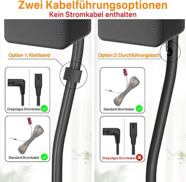 Підставка для сателітної акустики 2 шт. Розширювана висота 33-42 см - для LG, Vizio, Sony, Samsung