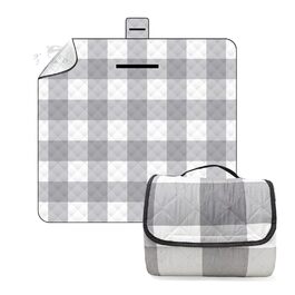 Плед для пікніка 200x200 см водонепроникний, великий, антипісовий, ізольований, м'який, миючий для пляжу, кемпінгу, парку