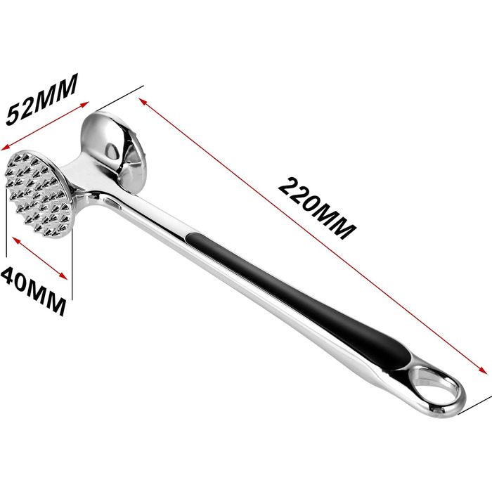 Кухонний молоток для м'яса Lrocotanc – ідеальний для шніцелів, стейків та курки, ергономічна ручка, міцний дизайн