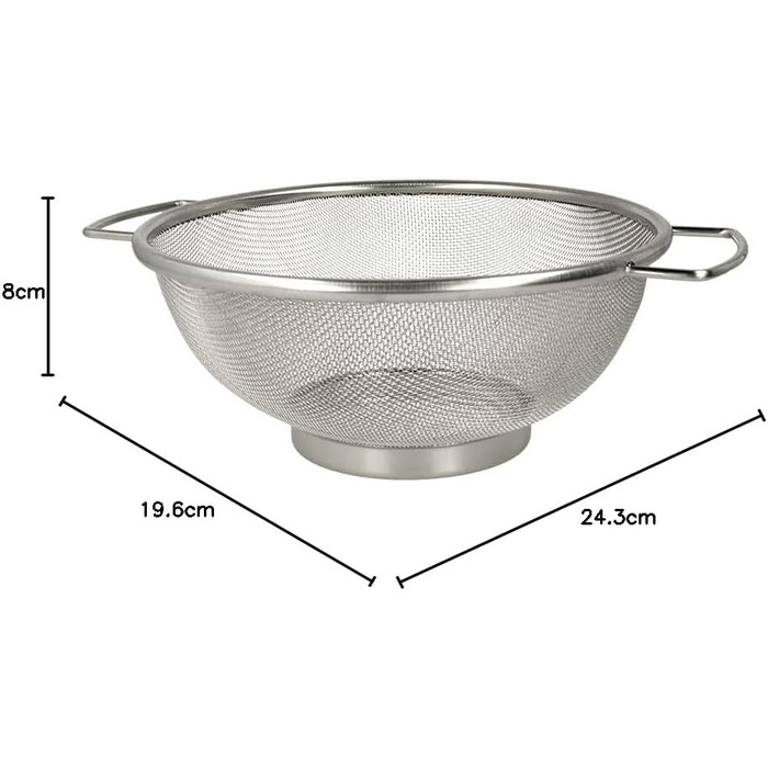 Сито Metaltex 185327000, нержавіюча сталь, діаметр 26 см (Ø 20 см)