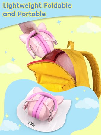 Навушники захисні дитячі Dr.meter SNR 32dB, захист від шуму для дітей з аутизмом, концерти, авіашоу (2 шт. зелені та рожеві)