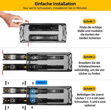 Висувна полиця для спецій EasyVibe, 2 яруси, органайзер для кухонної шафи