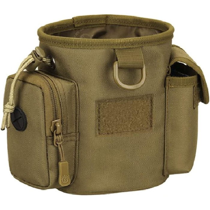 Сумка-мішечок з шнурком для дресирування собак, для полювання, Airsoft, як навчальна сумка для цуценят, ласощів, іграшок для тварин (хакі)