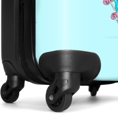 Дитячий валіза-роликовий колірний, 55x40x20 см, Handgepäck, персоналізований з іменем та ініціалами, легкий, для хлопчиків, з принтом 'Ренн-авто'