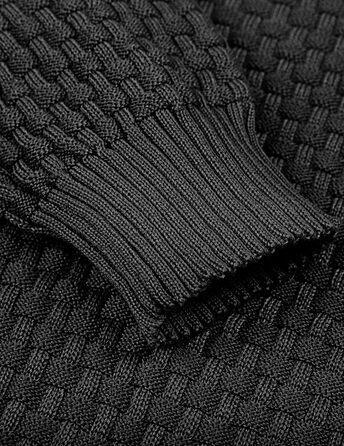 Пуловер чоловічий TARAINYA з капюшоном, теплий светр з довгим рукавом, чорний, XL