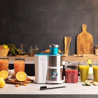 Блендер Cecotec 400W Juice&Fresh 400 Titan White з титановим покриттям, 2 швидкості