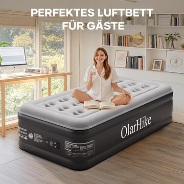 Надувний матрац OlarHike для кемпінгу та дому - 200 x 140 x 46 см (2 особи)