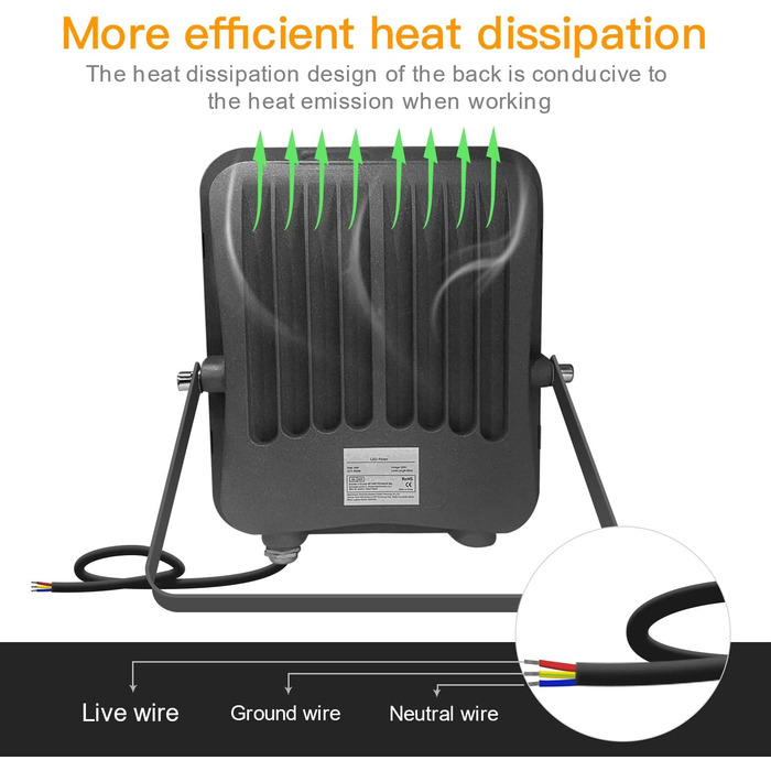 200W LED Floodlight Outdoor Warm White 3000K, Super Bright LED Floodlight 20000LM LED Spotlight Floodlight IP65 Waterproof Outdoor Security Light for Backyard, Driveway, Garage, Hallway, Garden