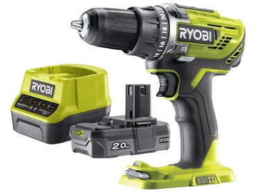 Акумуляторний дриль-шурупокрут Ryobi 18 V 2,00 Ah 50 Nm з сумкою