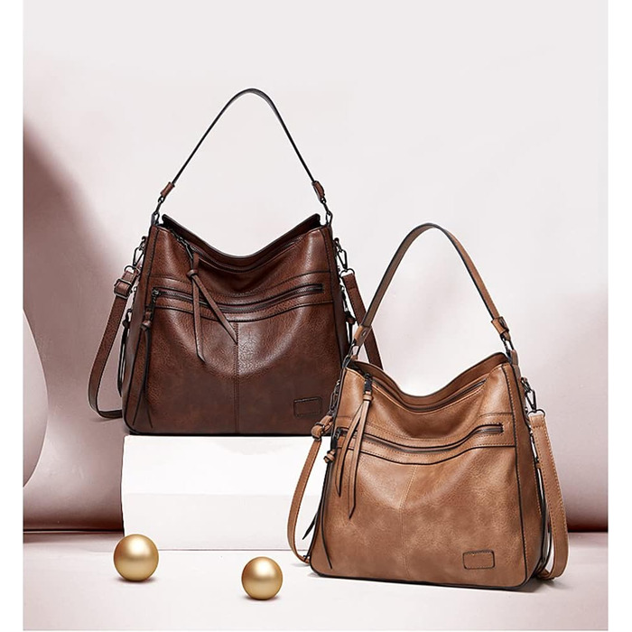 Сумка жіноча через плече та на ручку Shopper Khaki з екошкіри