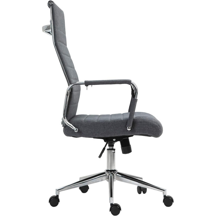 Офісне крісло SVITA Comfort: поворотне, для начальника, ергономічне, сіре, тканина