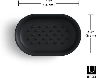 Миска для мила Umbra Junip, чорна, овальна