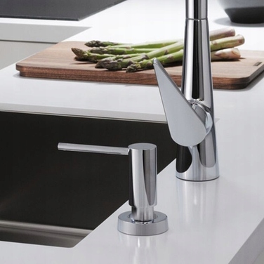 Настільний дозатор для мила Hansgrohe, металевий, сріблястий, 500 мл
