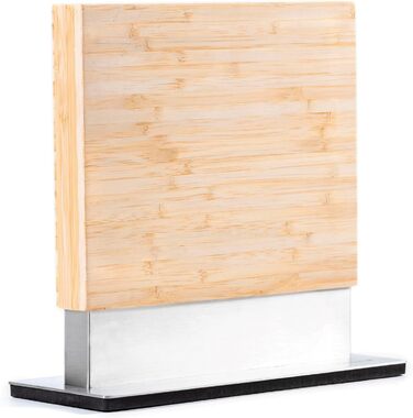 Coninx Magnetic Knife Block, Double-Sided | Magnetic Knife Holder (without knives) | Knife Holder with Strong Magnet | Magnetic Knife Stand, Double-Sided, Non-Slip | Bamboo