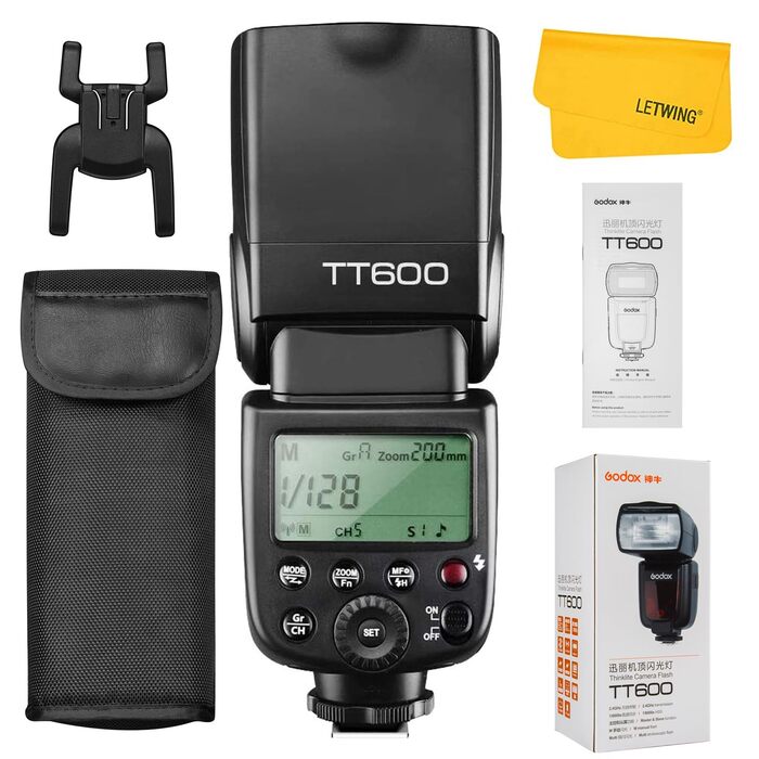 Godox TT600 - Бездротовий спалаж Speedlite Master/Slave для Canon, Nikon, Pentax, Olympus, Fujifilm, Panasonic