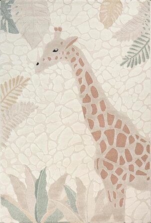 Дитячий килим Jungle Kids 3D Жираф 140x200 см, м'який, зносостійкий, для дитячої кімнати