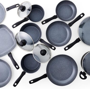 Сковорода Russell Hobbs RH02813EU7 Metallic Marble 28 см антипригарна, універсальна для індукції, грилю та смаження