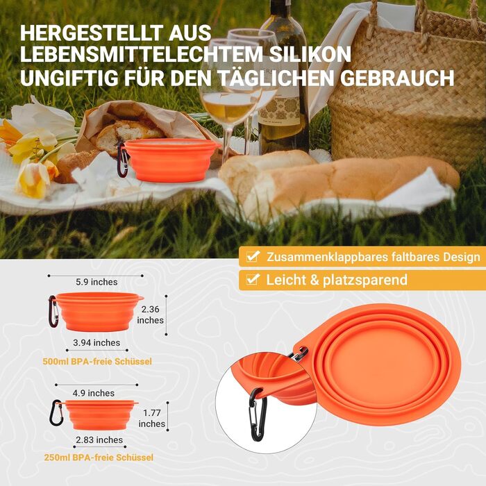 Набір посуду для кемпінгу KingCamp на 2-4 особи: нержавіюча сталь, складаний посуд, легко важить, набір каструль та сковороди для кемпінгу, 2 каструлі + 1 сковорода + столові прибори