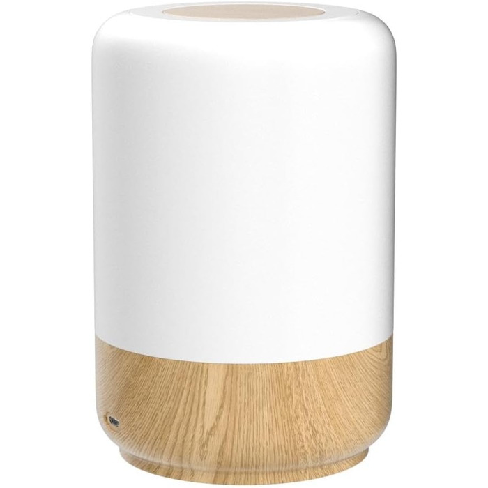 LED-лампа на тумбочку з сенсорним керуванням, диммуванням, живленням від акумулятора, 8 кольорів та 3 режими, з таймером для спальні/вітальні, колір: світло-коричневий