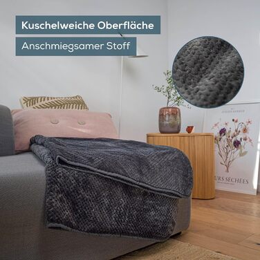 Електрична ковдра Beurer HD 75 Nordic з штучним хутром, 6 температурних режимів, автовимкнення, 180x130 см, бежево-коричнева