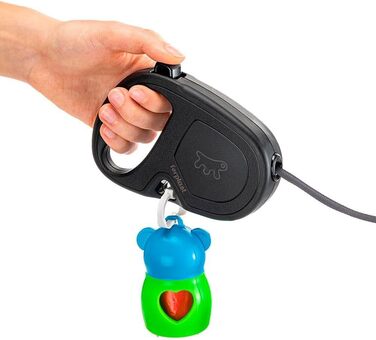 Рулетка для собак Ferplast Flippy ONE, середні породи до 25 кг, 5 м, чорний