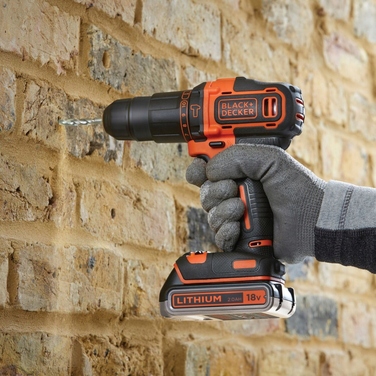Акумуляторний шурупокрут Black+Decker 18 В BDCHD18K1B2
