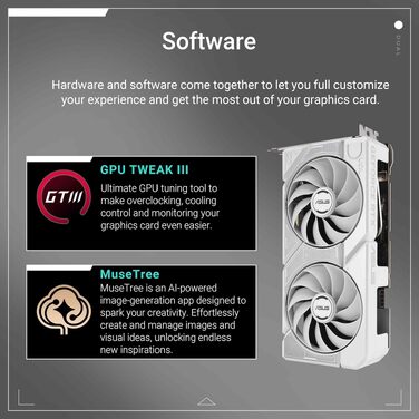 Ігрова відеокарта ASUS TUF Gaming GeForce RTX 5060 OC Edition 8GB GDDR7, біла, PCIe 5.0, DLSS 4