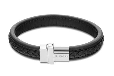 Браслет чоловічий шкіряний Tommy Hilfiger чорний 2790375