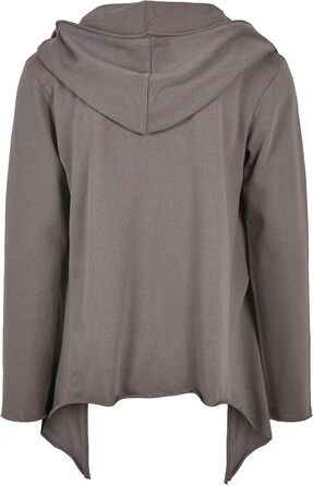 Кардиган чоловічий Urban Classics з капюшоном, відкритий край (4XL, асфальт)