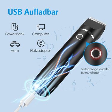 Набір для стрижки собак та котів 2-в-1 Brifit, триммер для лап, тиха, водонепроникна IPX7, професійна стрижка тіла, лап, очей, вух, обличчя, білий (чорний)