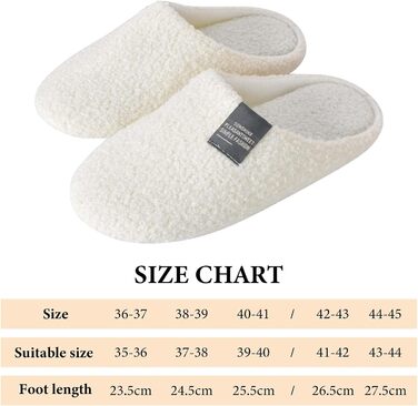 Тапочки зимові плюшеві, теплі та зручні для дому та вулиці. Антиковзкі, дихаючі гостьові тапочки для жінок та чоловіків. Розмір 36/37 EU, білий колір