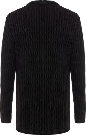 Чоловічий кардиган Redbridge, довгий крій, чорний колір