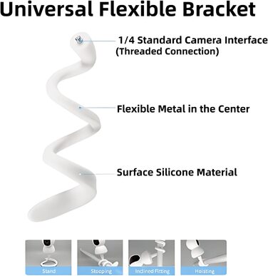 Дзеркало-тримач для дитячого монітора Lonnky 7.1' - сумісний з Vtech, Eufy, ANMEATE та іншими моделями, гнучкий кріплення для ліжечка та стіни, без інструментів