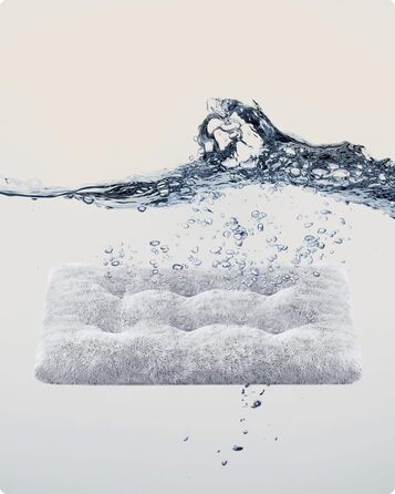 Ліжко для собак Feandrea з м'яким лежаком, плюшеве, 65x45 см, машинне прання, багатофункціональне, Ombré-Grey PGW200G01