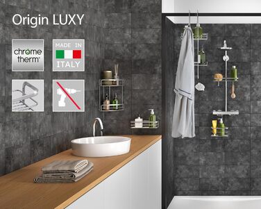 Полиця для душу Metaltex Origin LUXY на трубу 18-25 мм, металева