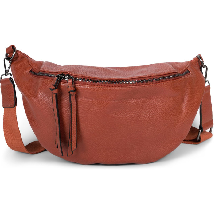 Сумка жіноча styleBREAKER на плече та через тіло Cognac велика, 37x17 см. Кросбоді, з регульованим ремінцем та двостороннім замком