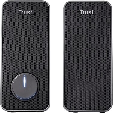 Комп'ютерні колонки Trust Arys 2.0, 28W, USB, AUX, для ПК, ноутбука, смартфона - чорний