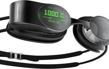 Holoswim 2s AR smart swimming goggles, anti-fog swimming goggles, fitness tracker, displays your stats, compatible with open water mode