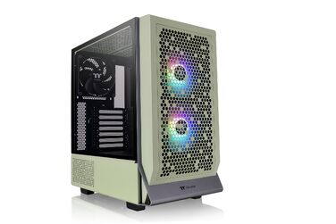 Корпус Thermaltake Ceres 300 TG ARGB Snow Mid-Tower ATX/E-ATX, 3x140мм вентилятори, загартоване скло, підтримка 360мм радіатора, Matcha Green