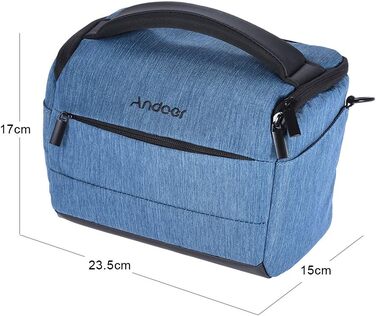 Сумка для камери Andoer: фотосумка для DSLR/зеркальних камер Canon, Nikon, Sony, Fujifilm, Olympus, Panasonic (1 камера + 2 об'єктиви + аксесуари)