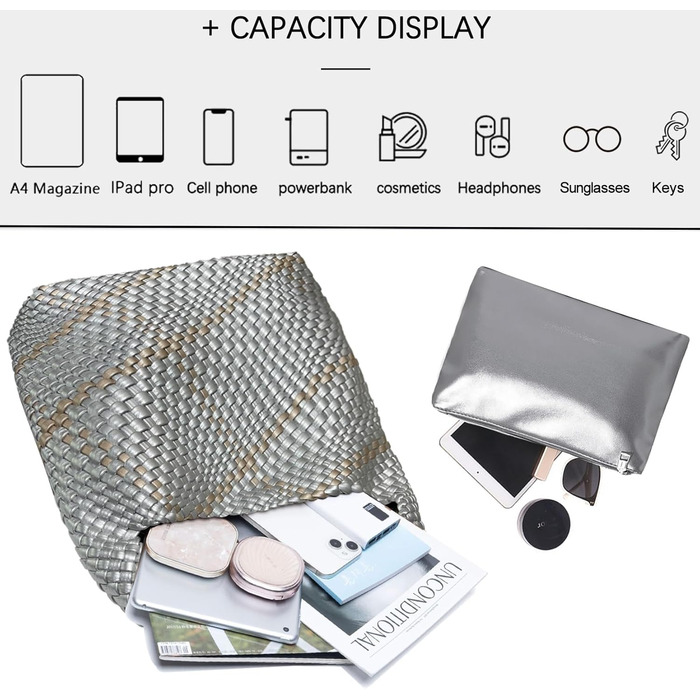 Клатч жіночий JINMANXUE B988 сріблясто-золотий вечірній, сумочка клатч