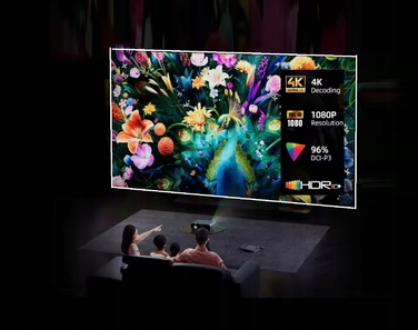 Проектор VIZIO TECH LED 46500 лм, Android TV 14, FHD 4K, сірий