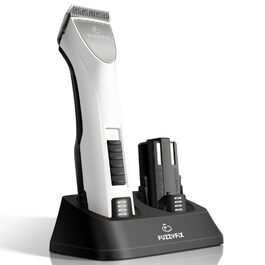 Професійна машинка для стрижки собак, 2 швидкості, ергономічний дизайн, для собак та котів, стрижка довгого, густого та кучерявого хутра, фіолетовий колір