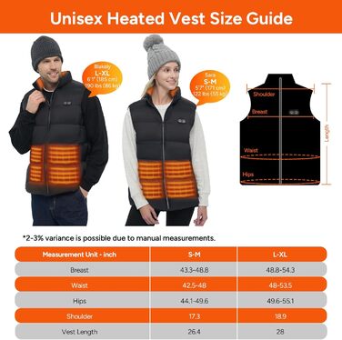 Електрична гріюча жилетка Dr.Prepare для чоловіків та жінок, 3 режими нагріву, 10 зон нагріву, регульована, для активного відпочинку (без Powerbank), XL-XXL