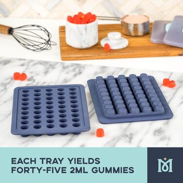 Magical Butter Silicone Candy/Chocolate/Soap Cups, Non-Stick, 2 ml