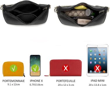 Сумка жіноча David Jones через плече, чорна: елегантна крос-боді сумка з ланцюжком зі штучної шкіри для вечірок та повсякденного використання