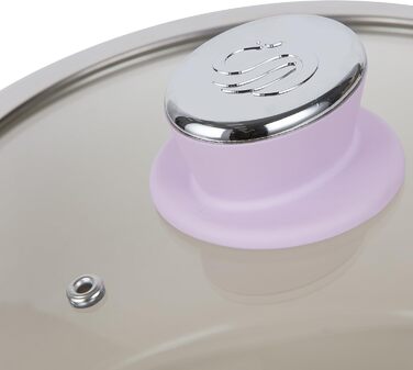 Swan 5-Piece Frying Pan Set, Retro Design, Aluminum, 29.5x47x18 cm (Rose)