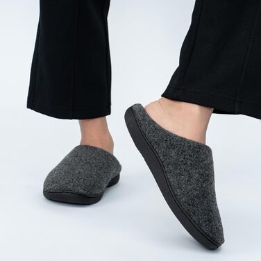 Тапочки для дому чоловічі Hoefirm, зимові, з піною Memory Foam, чорні, розмір 40/41 EU