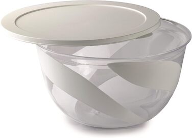 Набір салатниць з кришкою SNIPS (2 шт.) | 3 та 5 л | Білий колір | Зроблено в Італії, без BPA