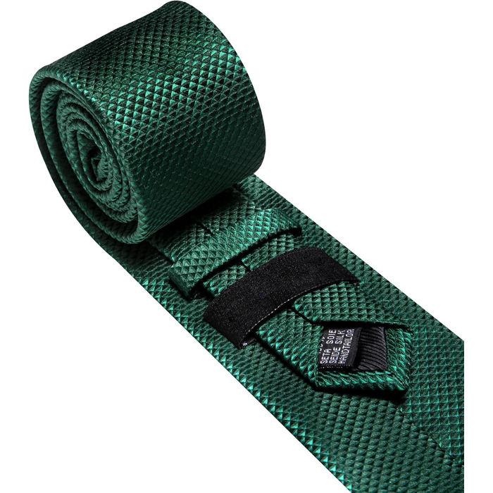 Костюмний аксесуар Barry.Wang: краватка, кишеньковий хустинка та запонки (Solid Green)